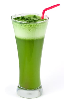 Зеленые, вкусные, безалкогольные коктейли для похудения
