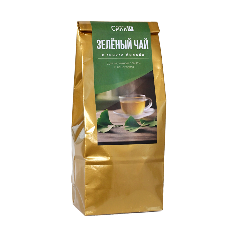 Зелёный чай с гинкго